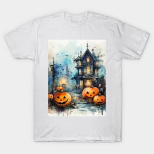 Halloween Spooky Fun Pattern T-Shirt